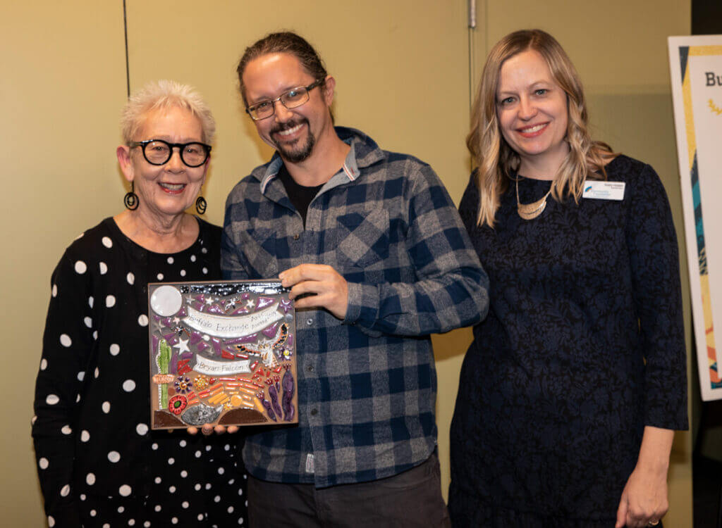 Kerstin Block, Bryan Falcon and Kelly Huber