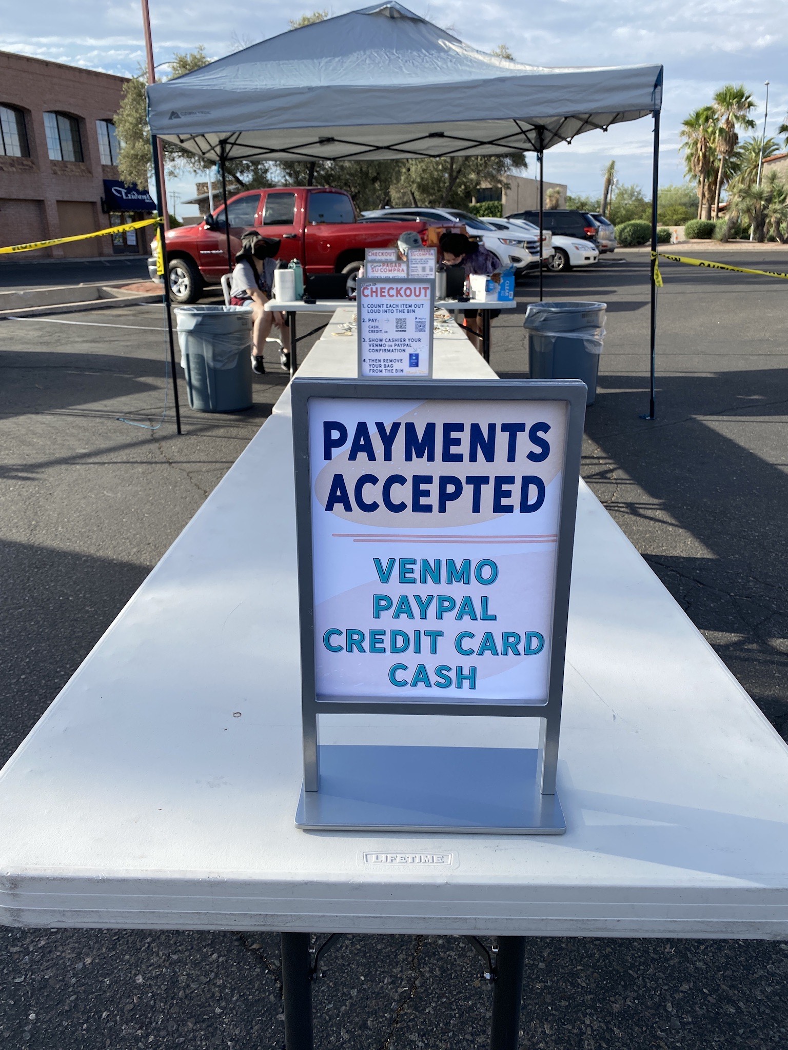 Payment Options Sign