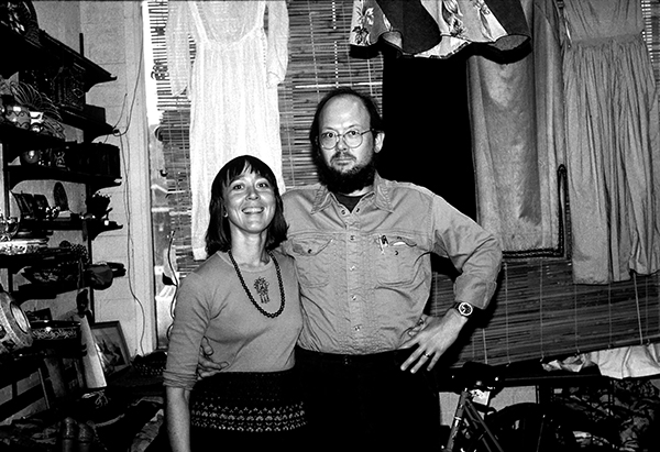 Kerstin and Spencer Block inside Tucson Buffalo Exchange