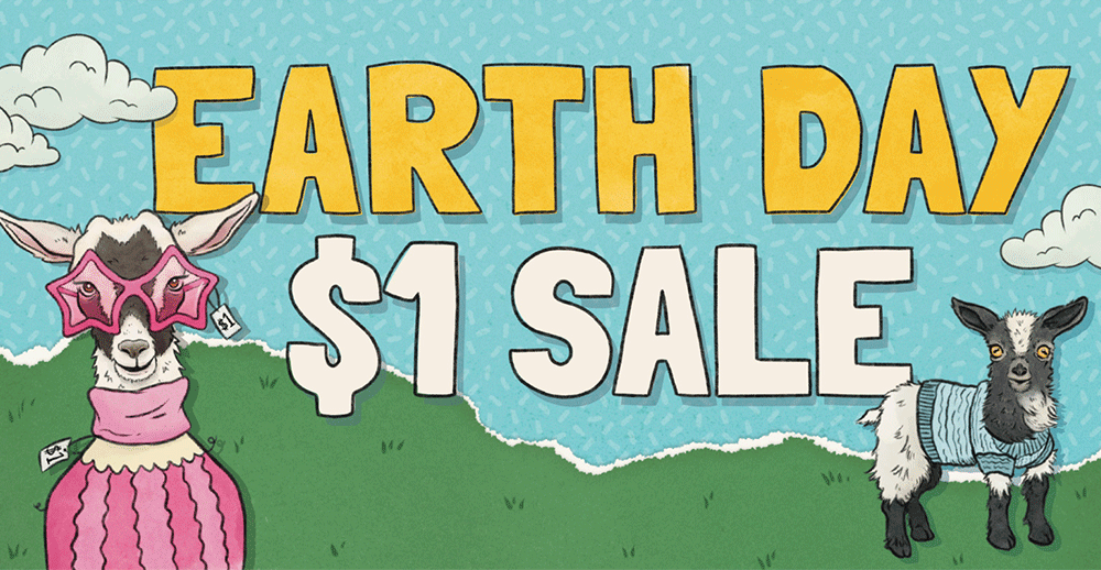 Lend a Helping Hoof by Shopping the Earth Day $1 Sale
