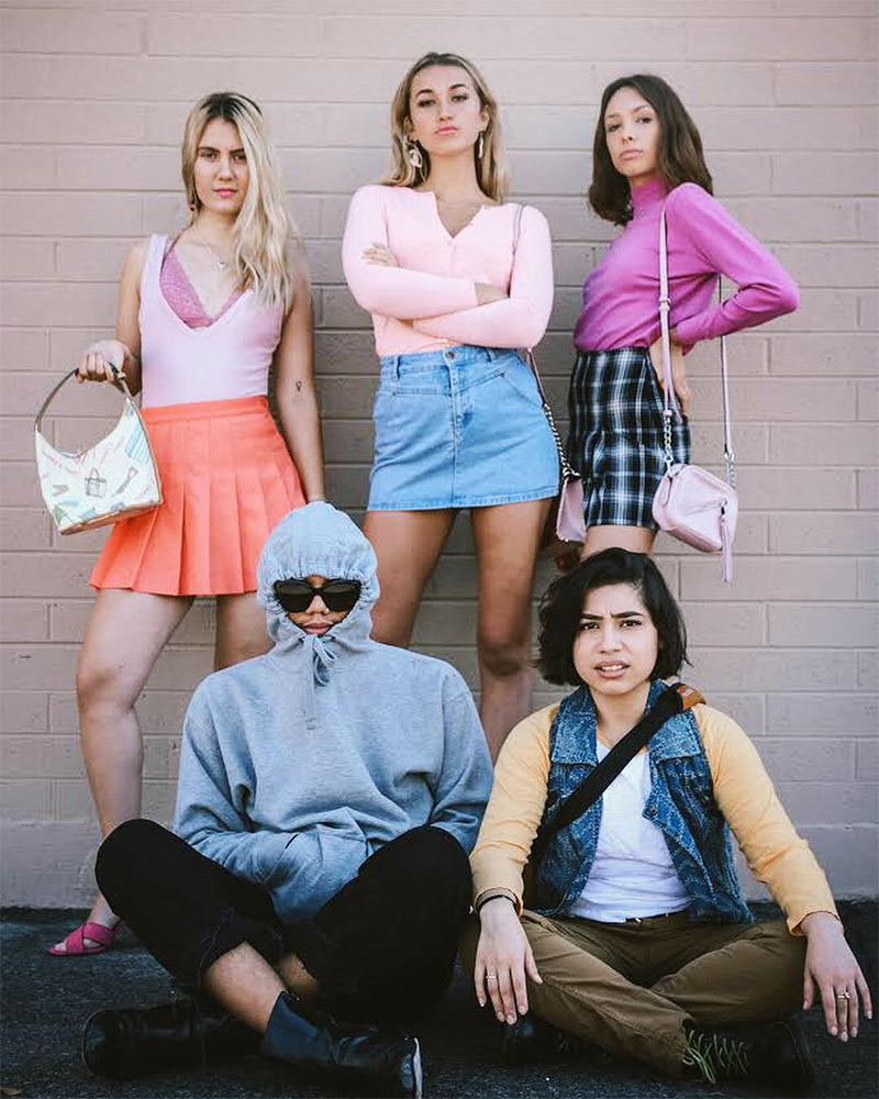 Group Halloween Costume of The Plastics, Janis Ian and Damien from Mean Girls