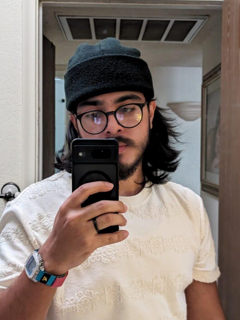 Martin taking a mirror selfie